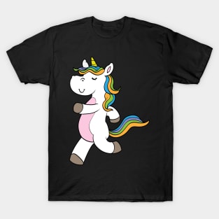 Cute unicorn at the jogging T-Shirt